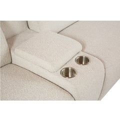 Dayana Beige Boucle Power Motion Sectional Sofa - Ornate Home