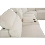 Dayana Beige Boucle Power Motion Sectional Sofa - Ornate Home