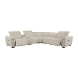 Dayana Beige Boucle Power Motion Sectional Sofa - Ornate Home