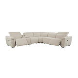 Dayana Beige Boucle Power Motion Sectional Sofa - Ornate Home