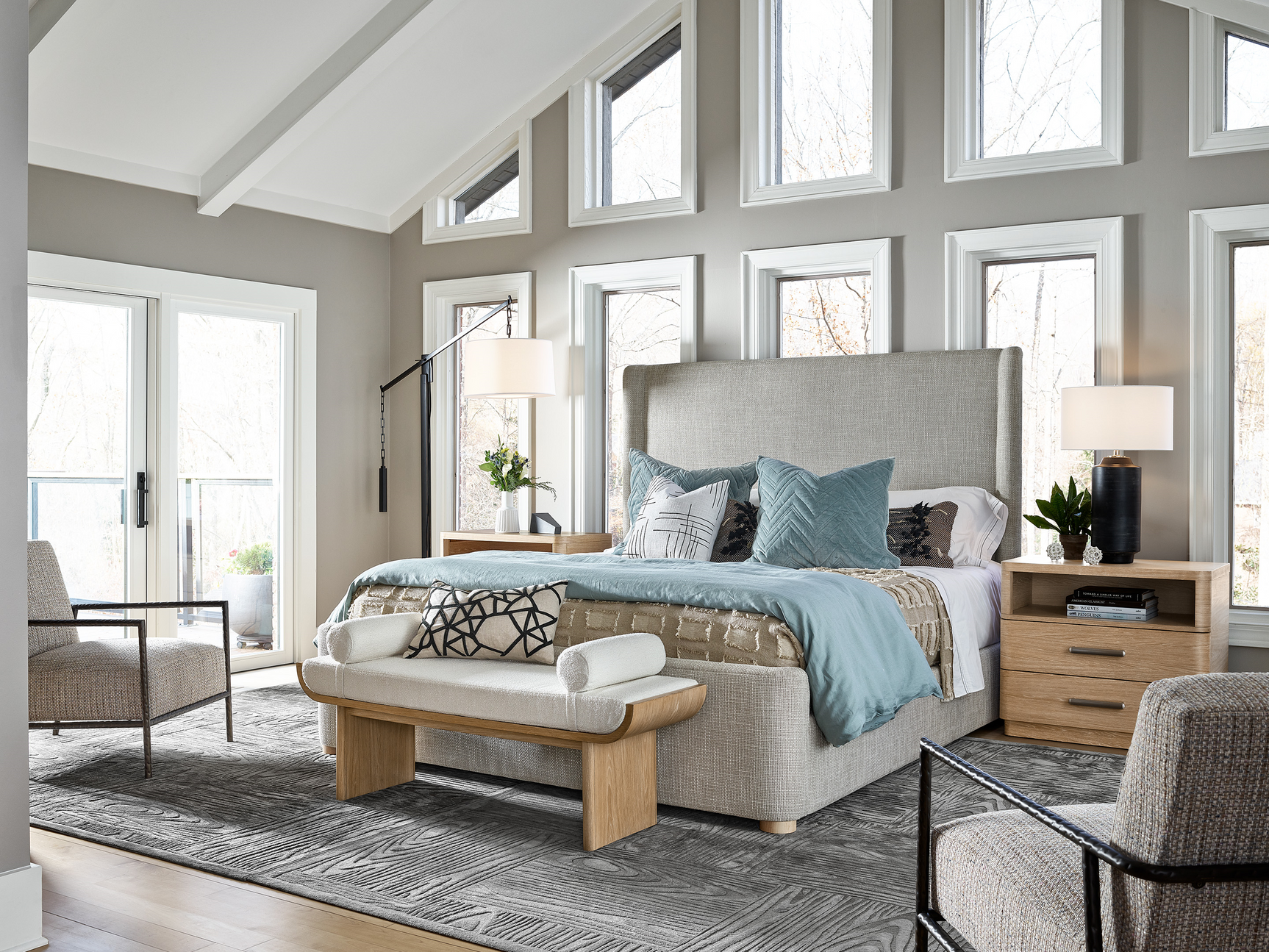 Daybreak Sand Queen Bed - Ornate Home