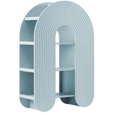 Daydream Light Blue 58" Arched Bookshelf - Ornate Home