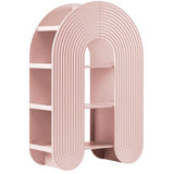 Daydream Soft Pink 58" Arched Bookshelf - Ornate Home