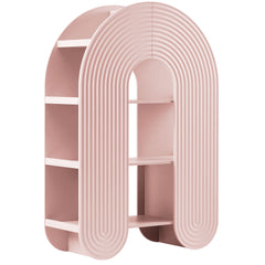 Daydream Soft Pink 58" Arched Bookshelf - Ornate Home
