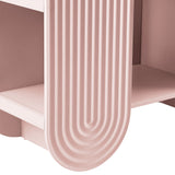 Daydream Soft Pink 58" Arched Bookshelf - Ornate Home