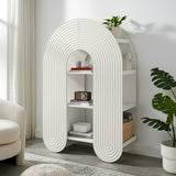 Daydream White 58" Arched Bookshelf - Ornate Home