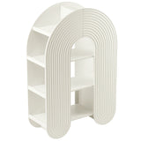 Daydream White 58" Arched Bookshelf - Ornate Home
