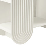 Daydream White 58" Arched Bookshelf - Ornate Home