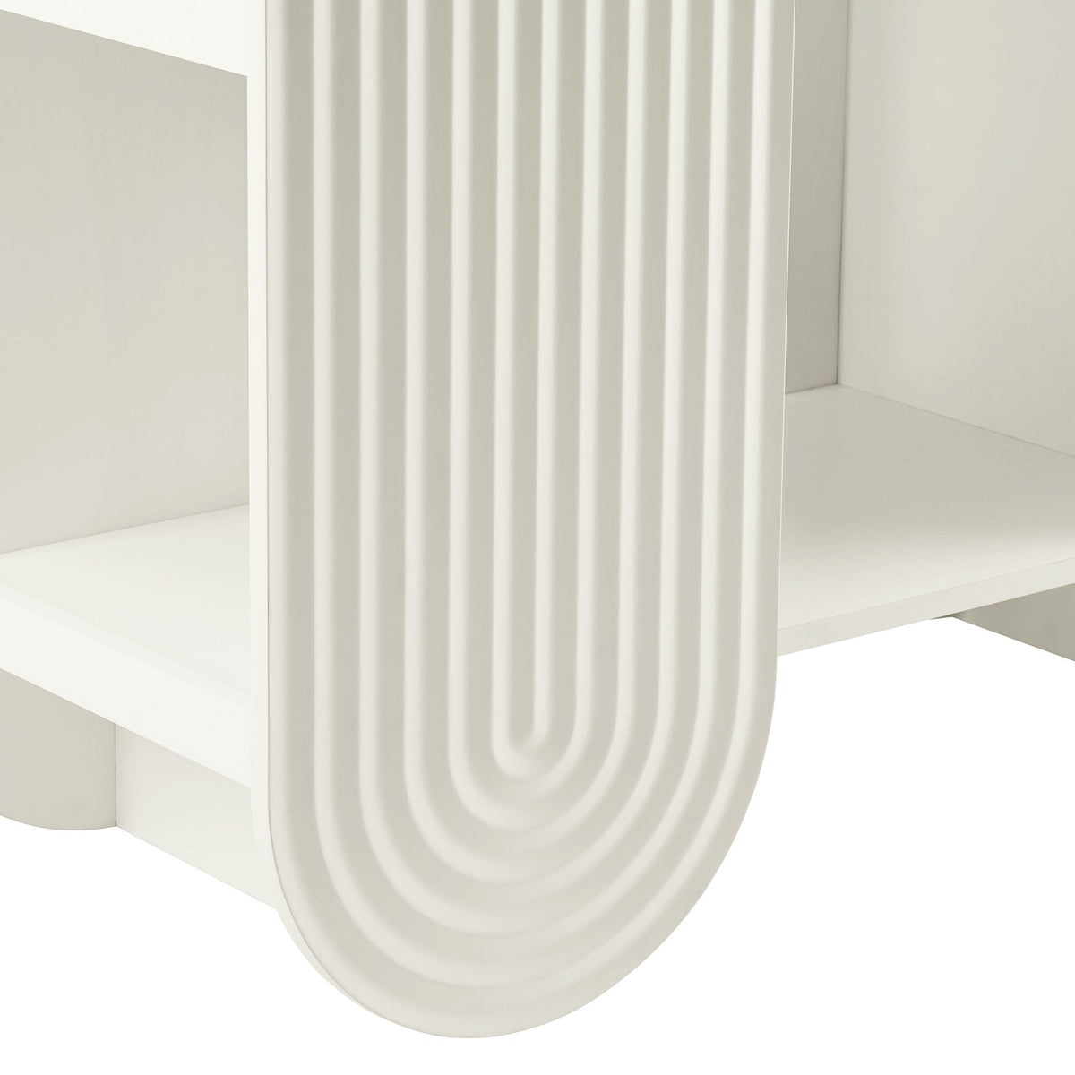 Daydream White 58" Arched Bookshelf - Ornate Home