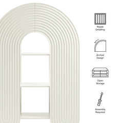 Daydream White 58" Arched Bookshelf - Ornate Home