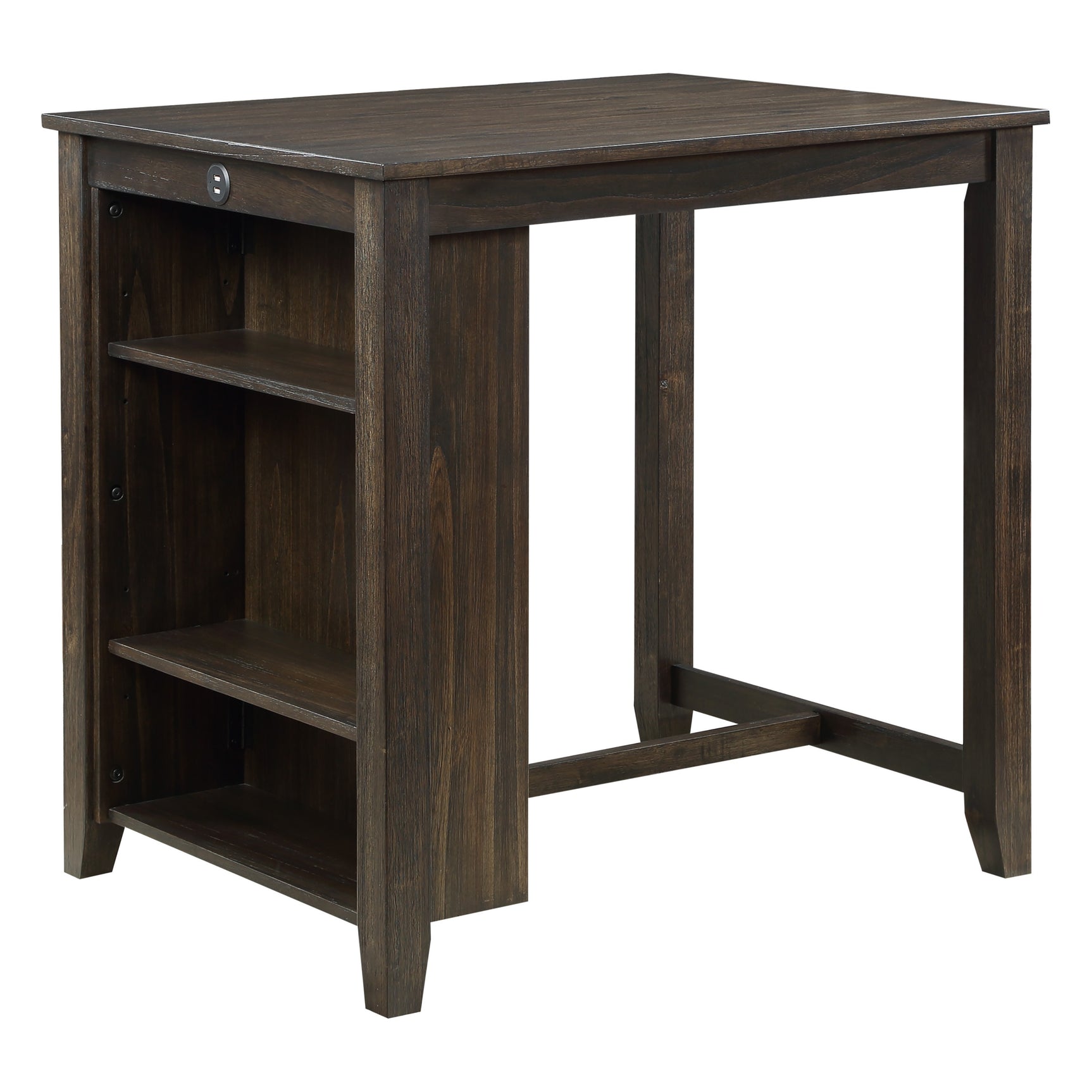 Daye Dark Cherry/Brown 3-Piece Pack Counter Height Set - Ornate Home