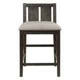 Daye Dark Cherry/Brown 3-Piece Pack Counter Height Set - Ornate Home