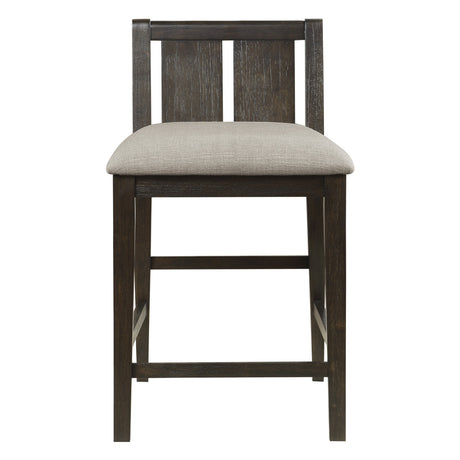 Daye Dark Cherry/Brown 3-Piece Pack Counter Height Set - Ornate Home