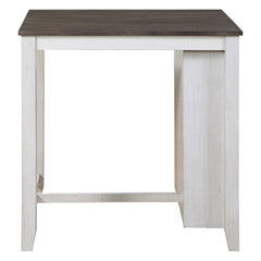 Daye Gray/White/Brown 3-Piece Pack Counter Height Set - Ornate Home