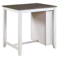 Daye Gray/White/Brown 3-Piece Pack Counter Height Set - Ornate Home