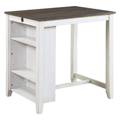 Daye Gray/White/Brown 3-Piece Pack Counter Height Set - Ornate Home