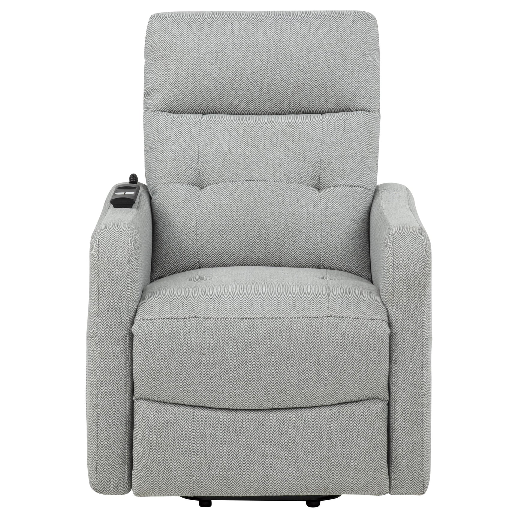 Dayes Light Grey Upholstered Power Lift Recliner Chair - Ornate Home