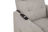 Dayes Taupe Upholstered Power Lift Recliner Chair - Ornate Home