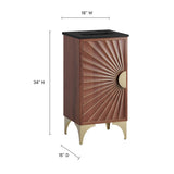 Daylight Black/Walnut 18" Bathroom Vanity - Ornate Home