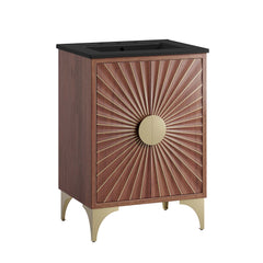 Daylight Black/Walnut 24" Bathroom Vanity - Ornate Home