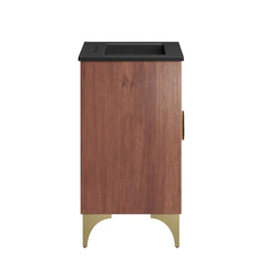 Daylight Black/Walnut 24" Bathroom Vanity - Ornate Home