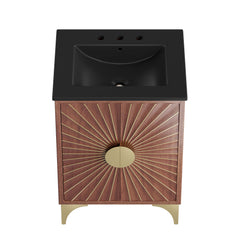 Daylight Black/Walnut 24" Bathroom Vanity - Ornate Home