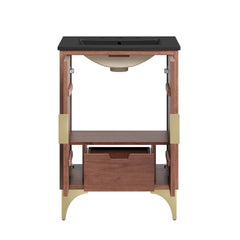 Daylight Black/Walnut 24" Bathroom Vanity - Ornate Home