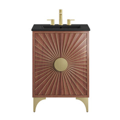 Daylight Black/Walnut 24" Bathroom Vanity - Ornate Home