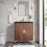 Daylight Black/Walnut 30" Bathroom Vanity - Ornate Home
