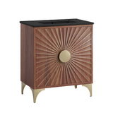 Daylight Black/Walnut 30" Bathroom Vanity - Ornate Home