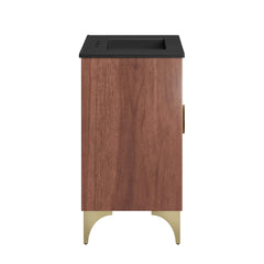 Daylight Black/Walnut 30" Bathroom Vanity - Ornate Home
