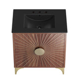 Daylight Black/Walnut 30" Bathroom Vanity - Ornate Home
