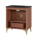 Daylight Black/Walnut 30" Bathroom Vanity - Ornate Home
