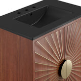 Daylight Black/Walnut 30" Bathroom Vanity - Ornate Home