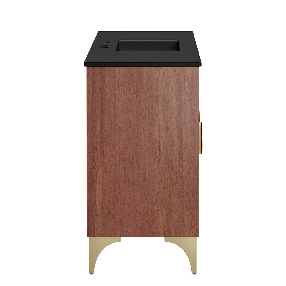 Daylight Black/Walnut 48" Bathroom Vanity - Ornate Home