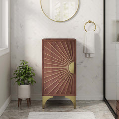 Daylight Walnut 18" Bathroom Vanity Cabinet - Ornate Home
