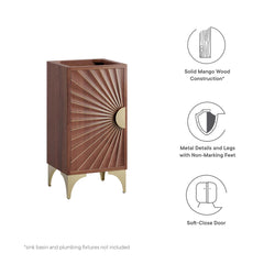 Daylight Walnut 18" Bathroom Vanity Cabinet - Ornate Home
