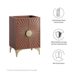 Daylight Walnut 24" Bathroom Vanity Cabinet - Ornate Home
