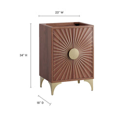 Daylight Walnut 24" Bathroom Vanity Cabinet - Ornate Home