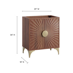 Daylight Walnut 30" Bathroom Vanity Cabinet - Ornate Home