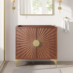 Daylight Walnut 36" Bathroom Vanity Cabinet - Ornate Home