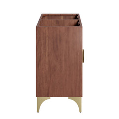 Daylight Walnut 48" Double Sink Compatible (Not Included) Bathroom Vanity Cabinet - Ornate Home