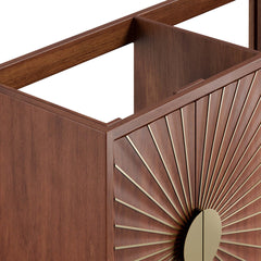 Daylight Walnut 48" Double Sink Compatible (Not Included) Bathroom Vanity Cabinet - Ornate Home