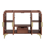 Daylight Walnut 48" Single Sink Compatible (Not Included) Bathroom Vanity Cabinet - Ornate Home