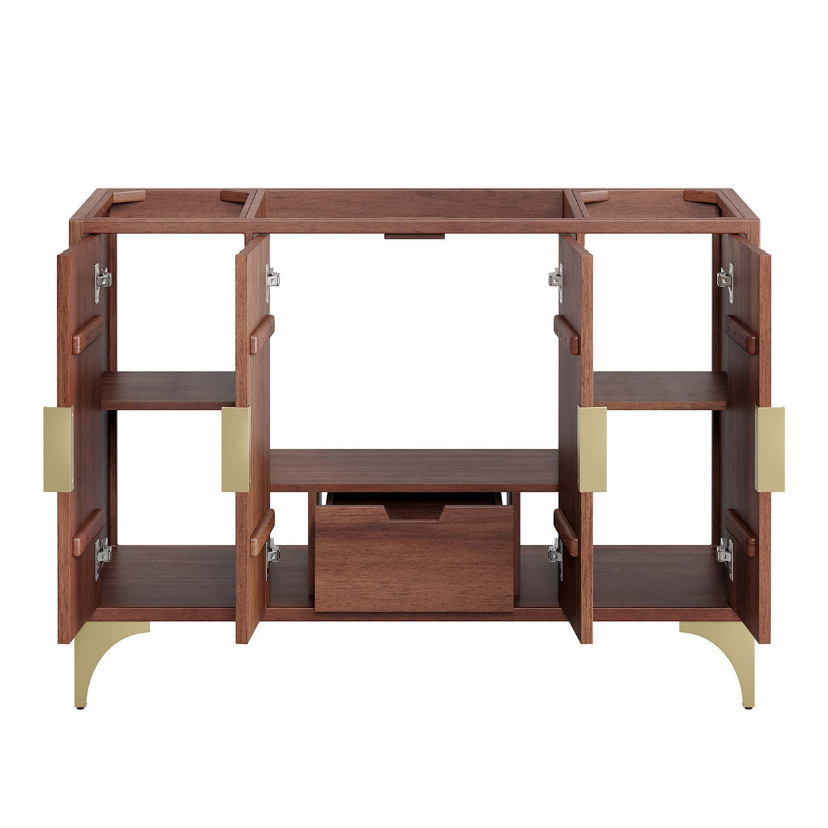 Daylight Walnut 48" Single Sink Compatible (Not Included) Bathroom Vanity Cabinet - Ornate Home