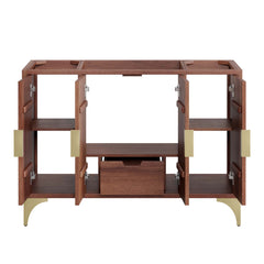 Daylight Walnut 48" Single Sink Compatible (Not Included) Bathroom Vanity Cabinet - Ornate Home