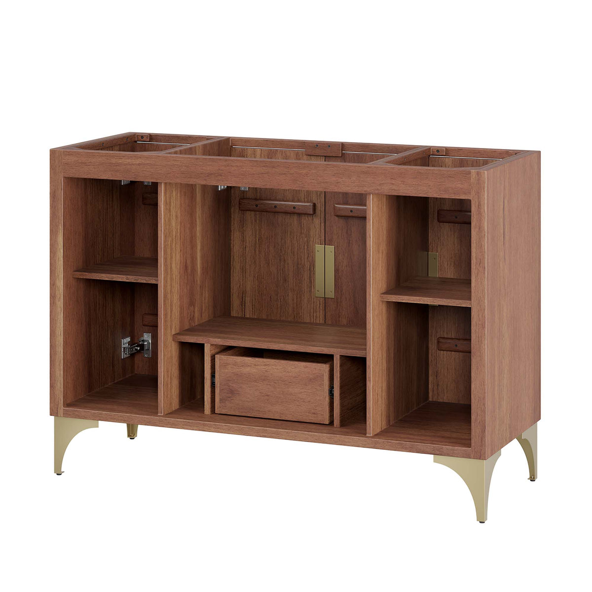 Daylight Walnut 48" Single Sink Compatible (Not Included) Bathroom Vanity Cabinet - Ornate Home