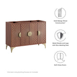 Daylight Walnut 48" Single Sink Compatible (Not Included) Bathroom Vanity Cabinet - Ornate Home