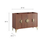 Daylight Walnut 48" Single Sink Compatible (Not Included) Bathroom Vanity Cabinet - Ornate Home
