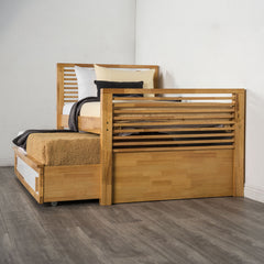 Dayville Light Oak Bed - Ornate Home